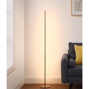 LED Corner Floor Lamp, 57.5" Minimalist Dimmable Slim Lighting, Standing Tall
